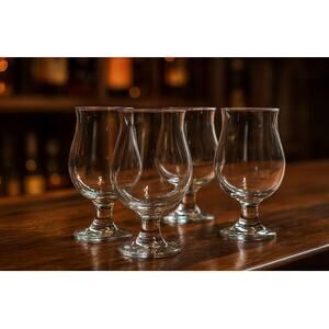 Set 4 Cordial Liqueur Stout Tasting Glasses 4.25" Tall Craft Beer Barware